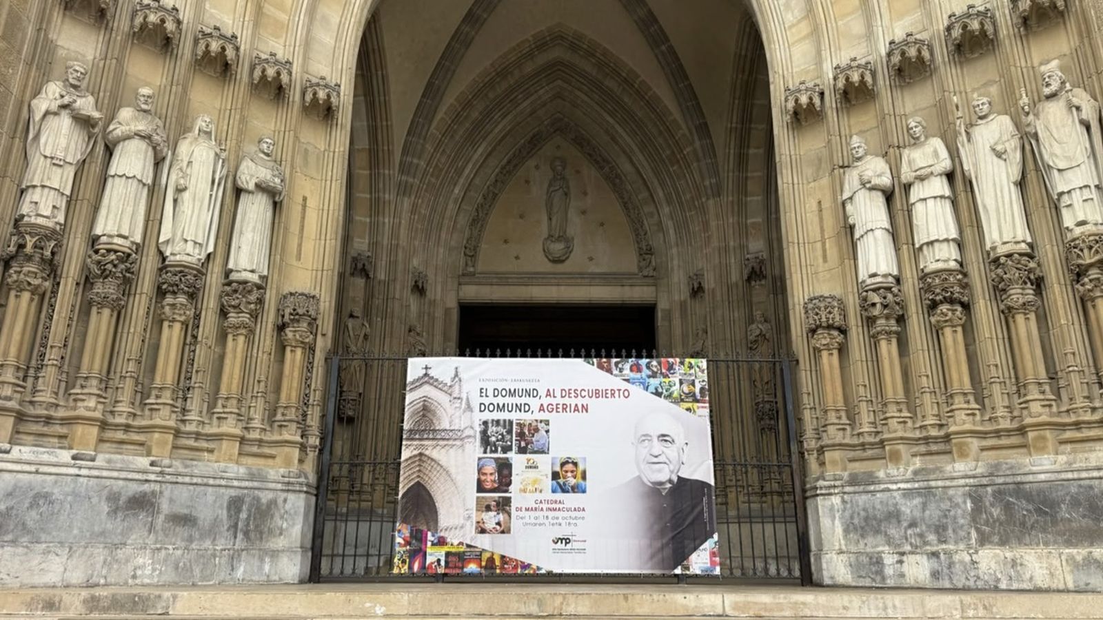 Exposicion 'Domund al descubierto' en la catedral de Vitoria