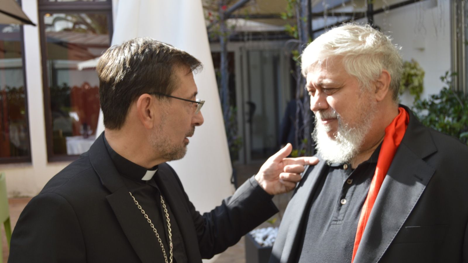 El cardenal de Madrid con Peio Sánchez.