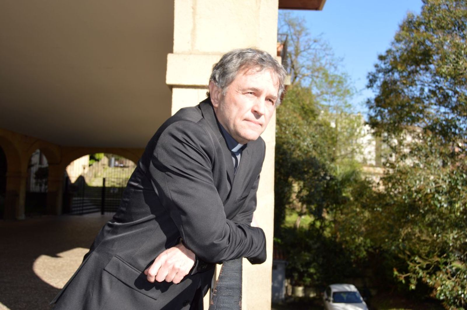 El obispo Segura, el pasado martes en Bilbao.