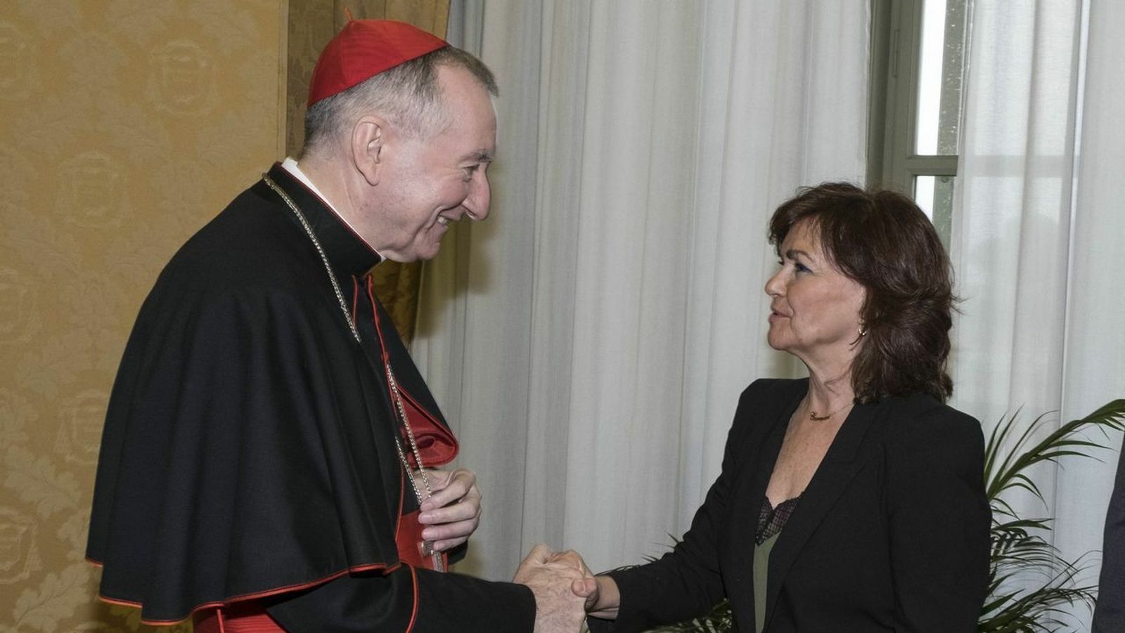Parolin y Carmen Calvo