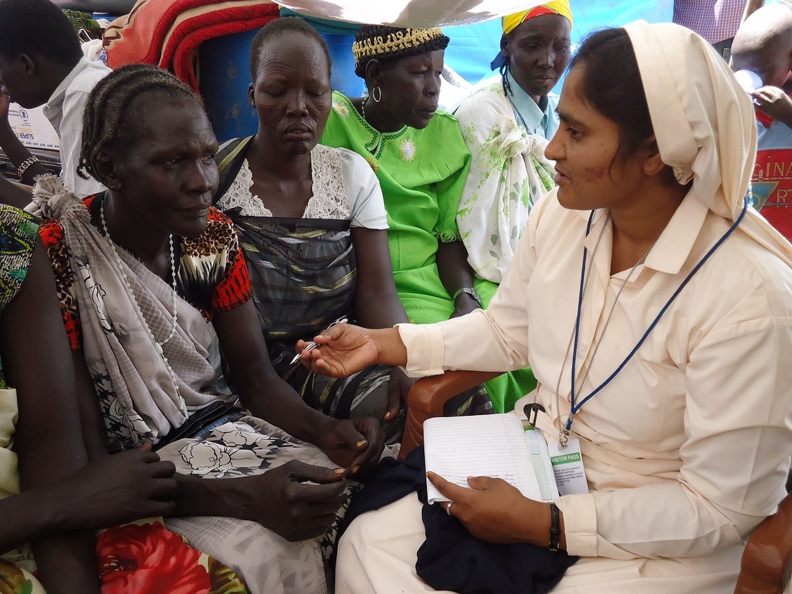 Una religiosa de las Hijas de María Inmaculada, en Sudán del Sur