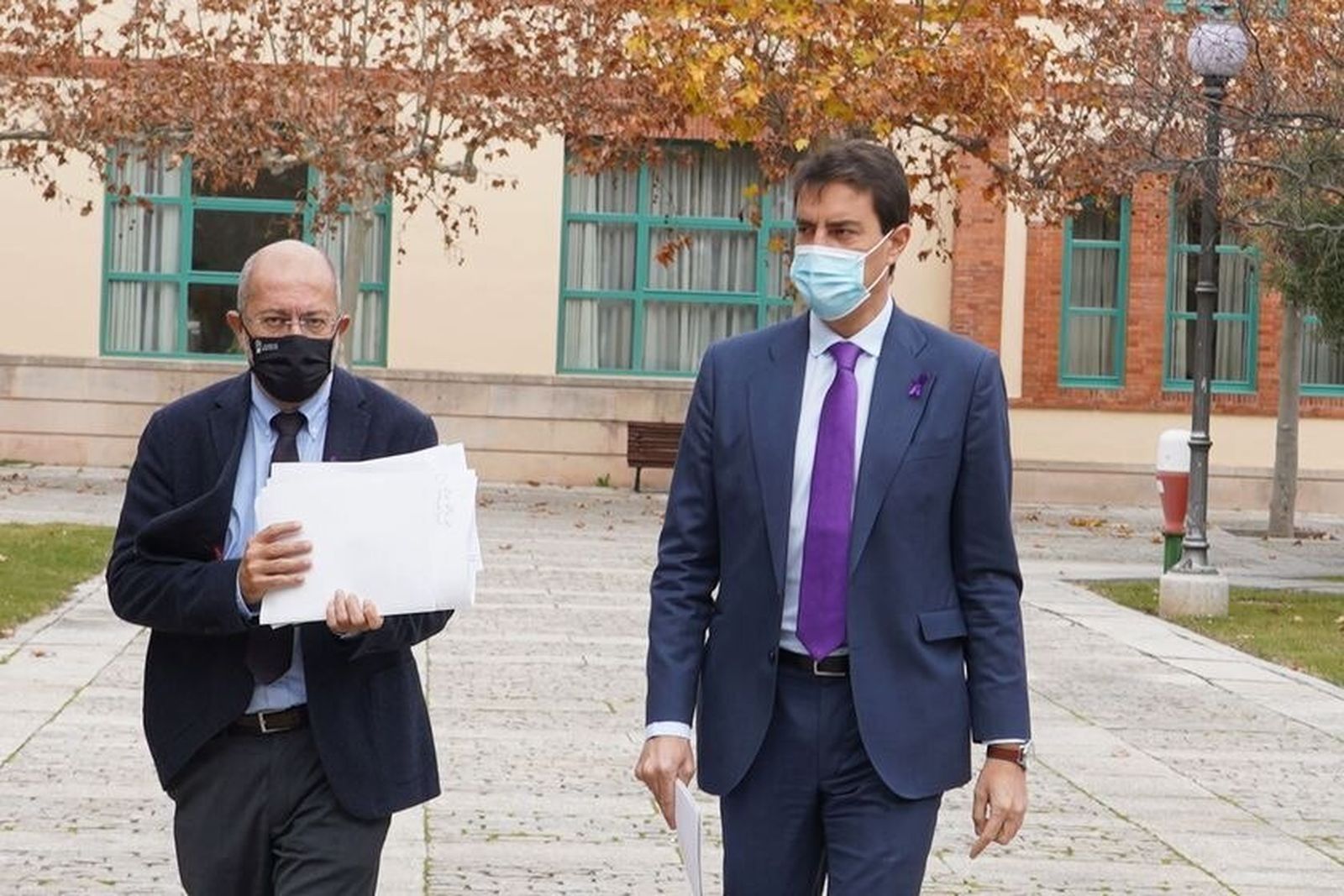 Francisco Igea, a la izquierda