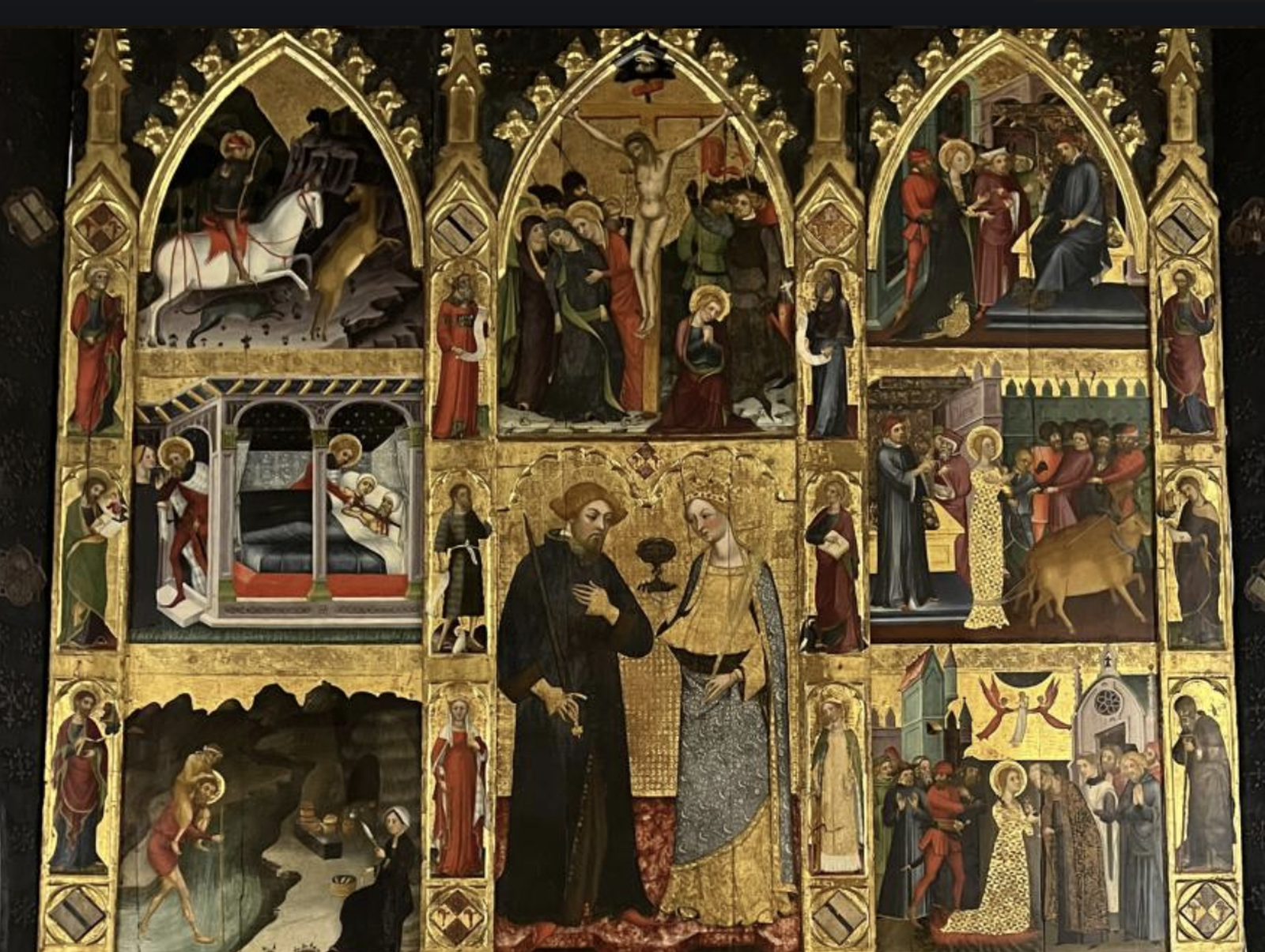 Detalle del retablo de los santos Julián y Lucía