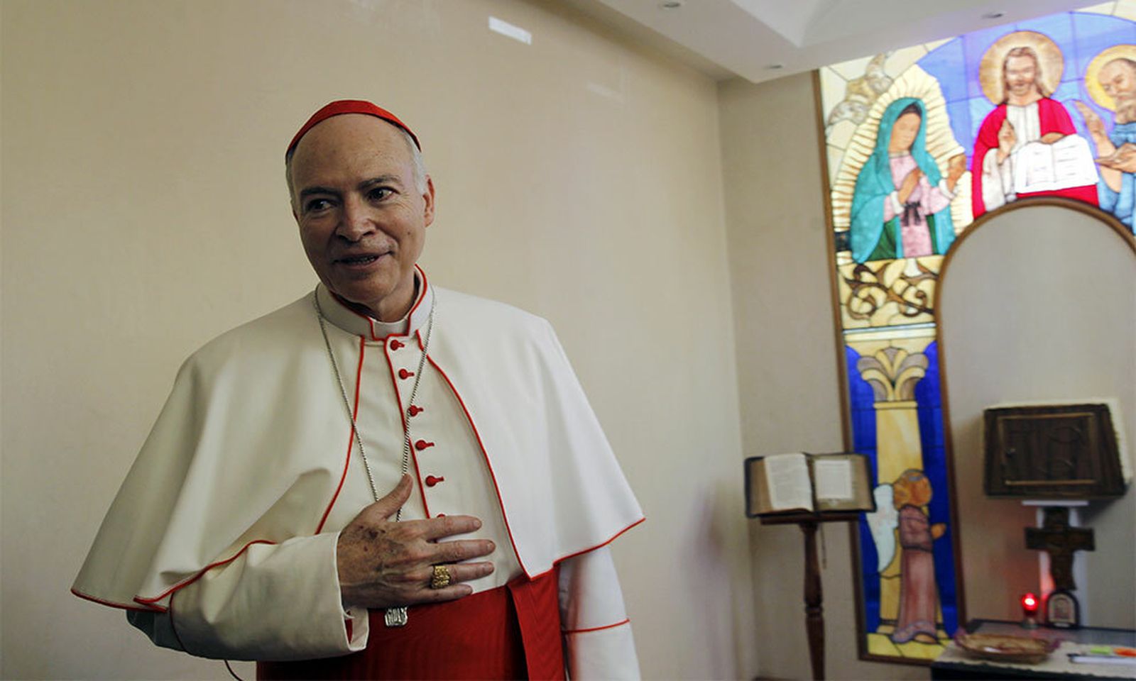 El arzobispo de México, cardenal Carlos Aguiar Retes