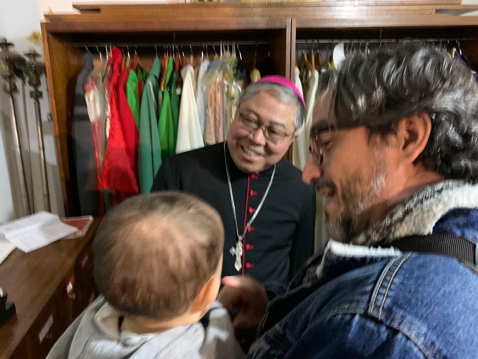 Bernardito Auza, en San Antón