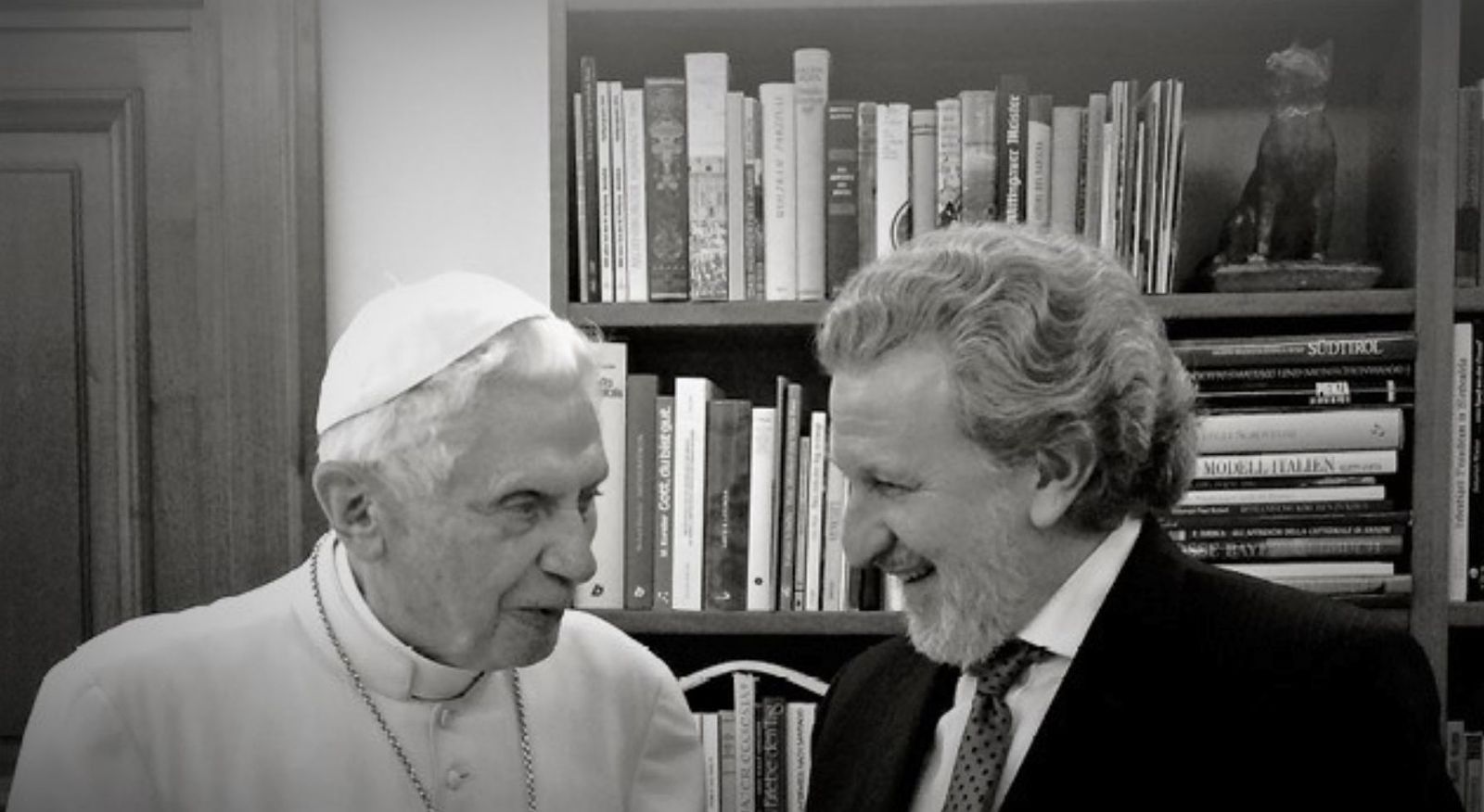 Benedicto XVI y el matemático Odifreddi