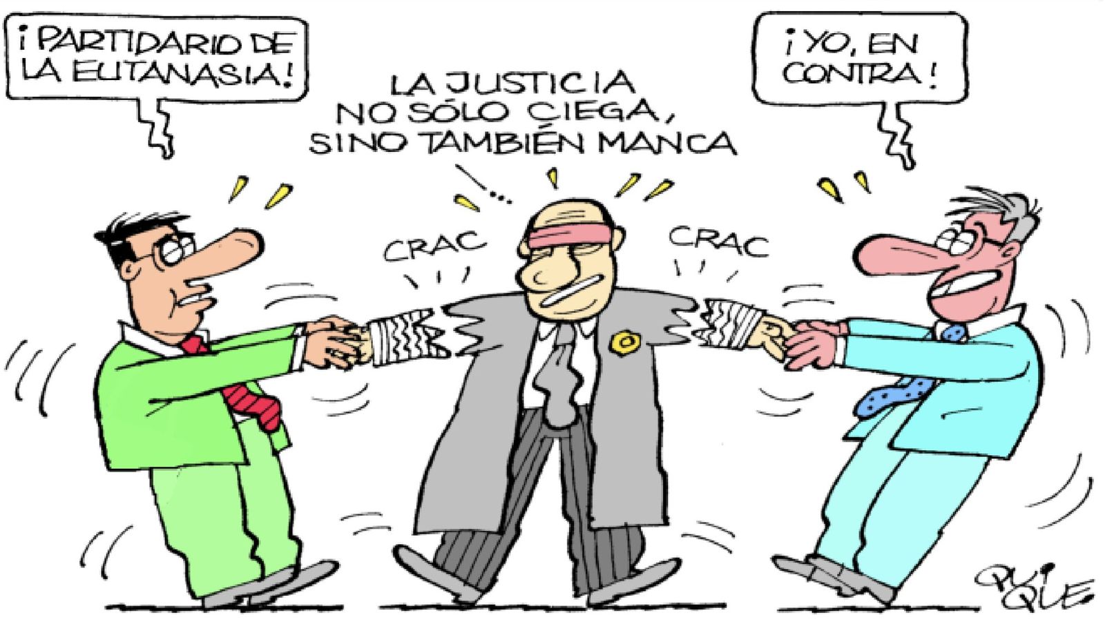 Justicia ciega y manca