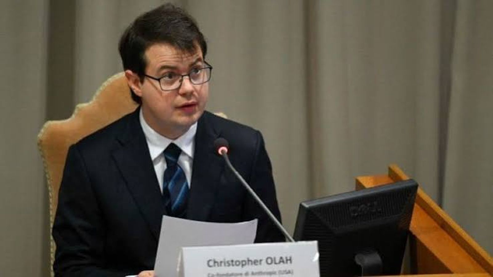 Intervención de Christopher Olah en la presentación de Magnifica Humanitas