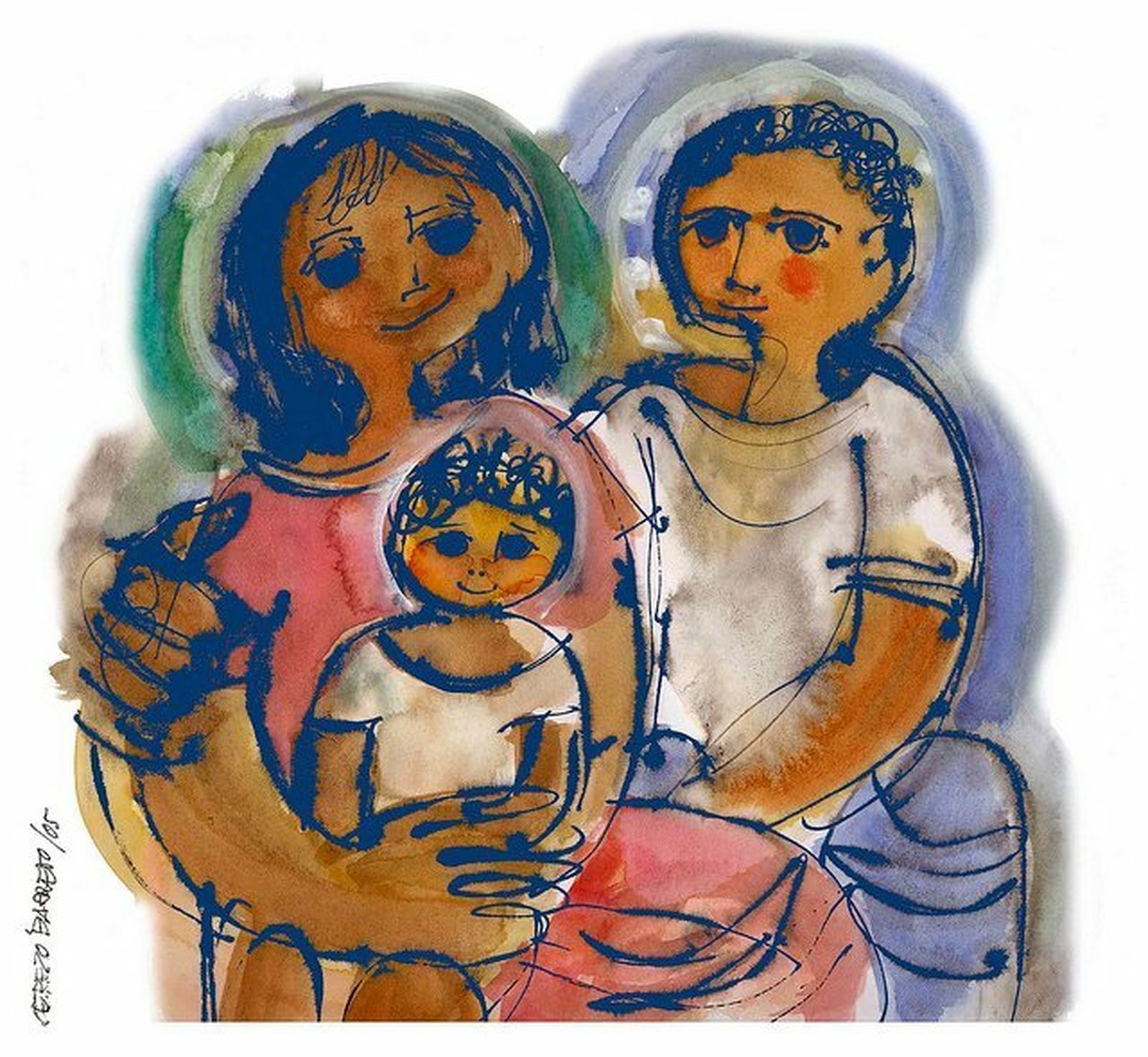 Sagrada familia de Mino Cerezo