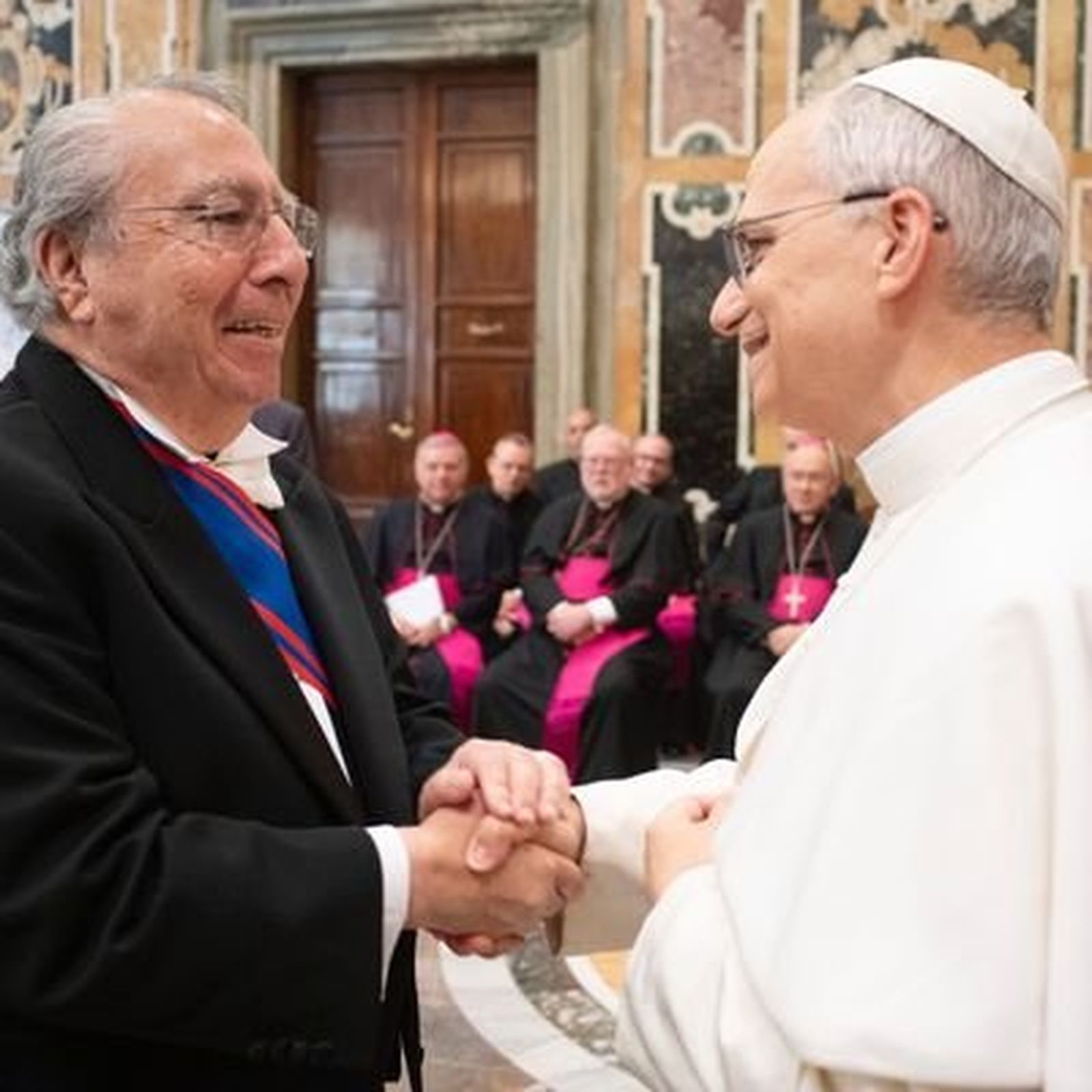El embajador Barranco y el papa León XIV