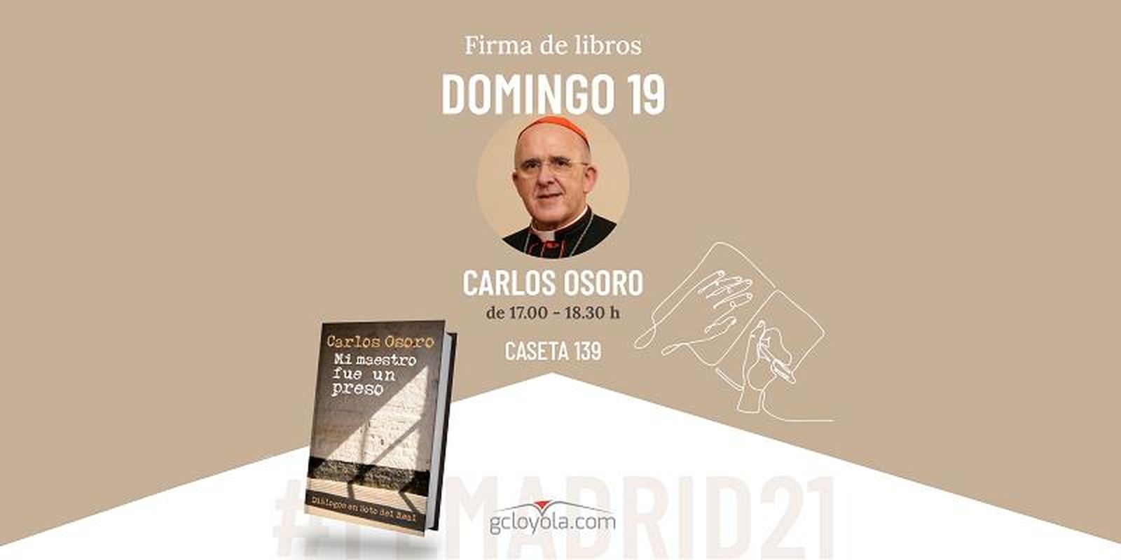 Carlos Osoro firmará ejemplares en la Feria del Libro de Madrid