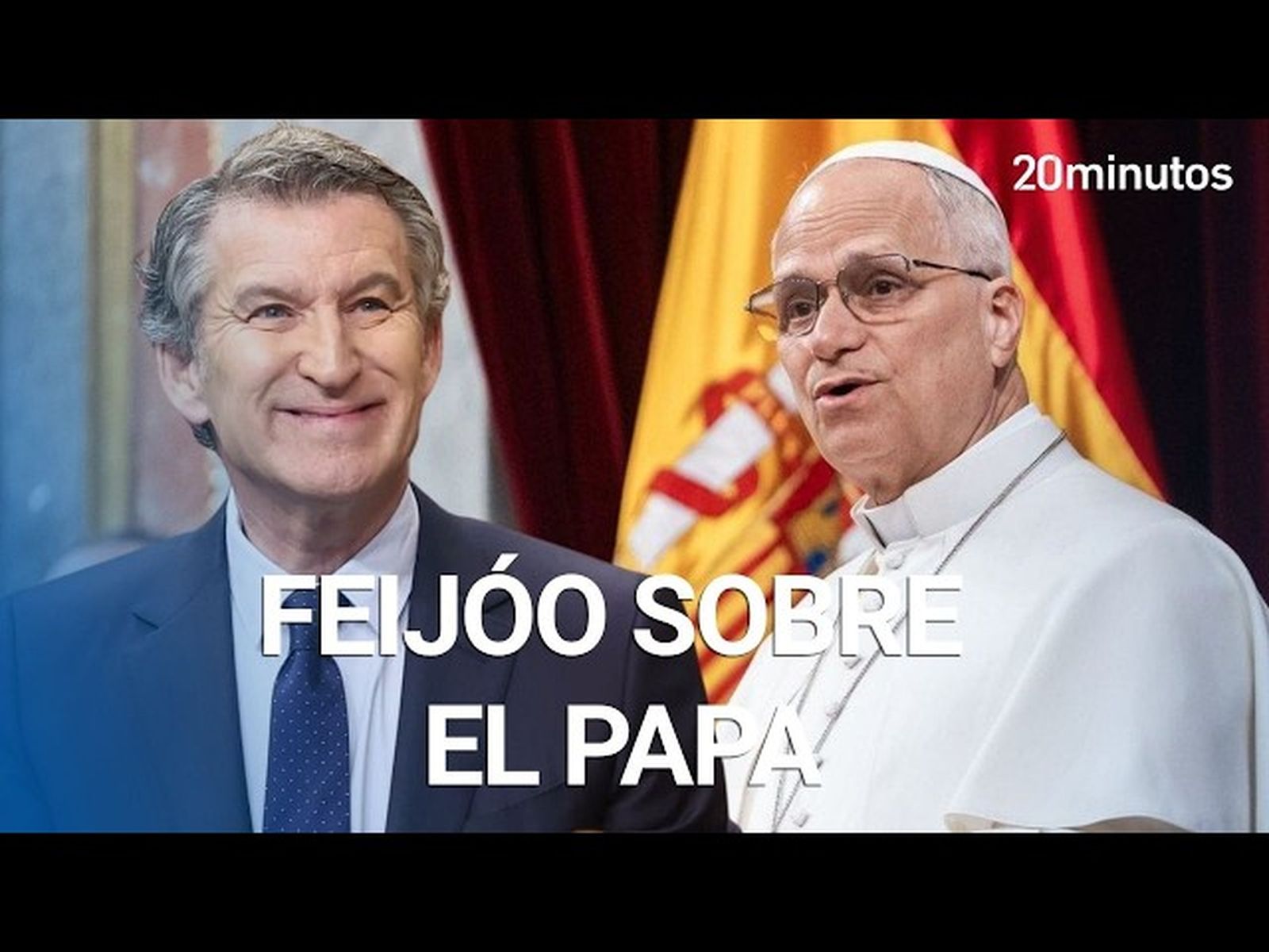 Feijóo sobre suscribe las palabras del Papa añ 100. Captura