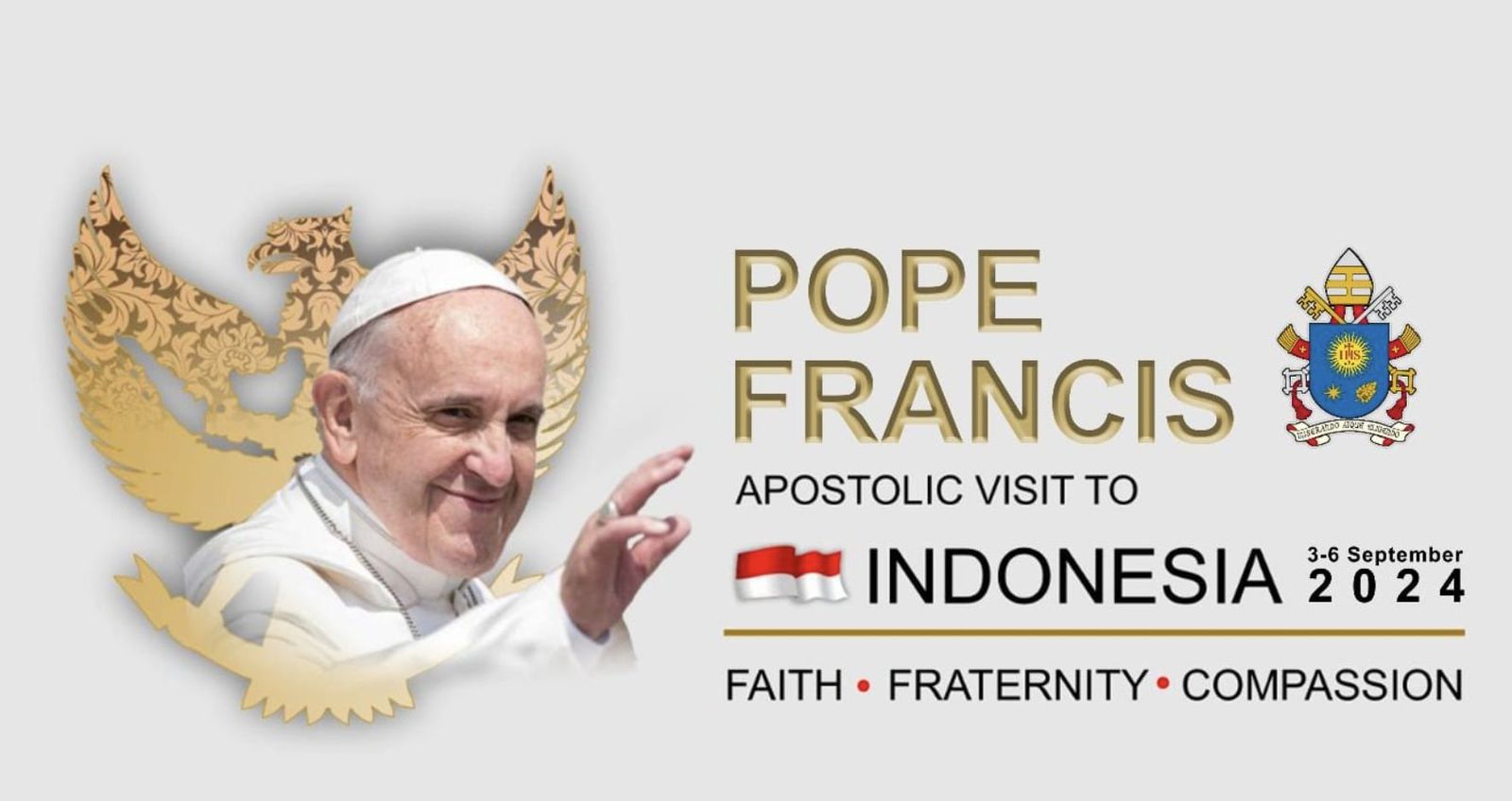 Logo del viaje papal a Indonesia