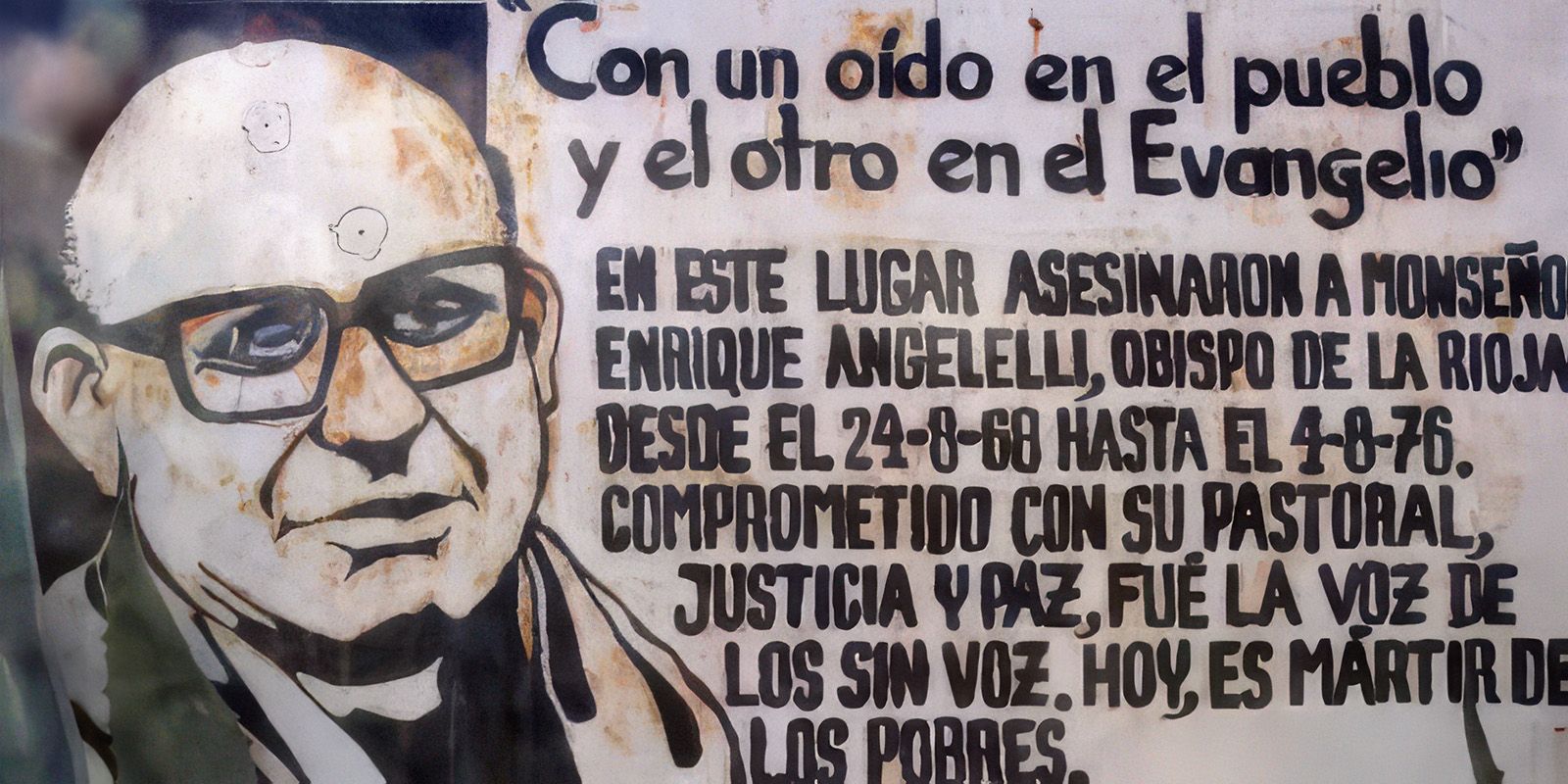 Mural del obispo Angelelli