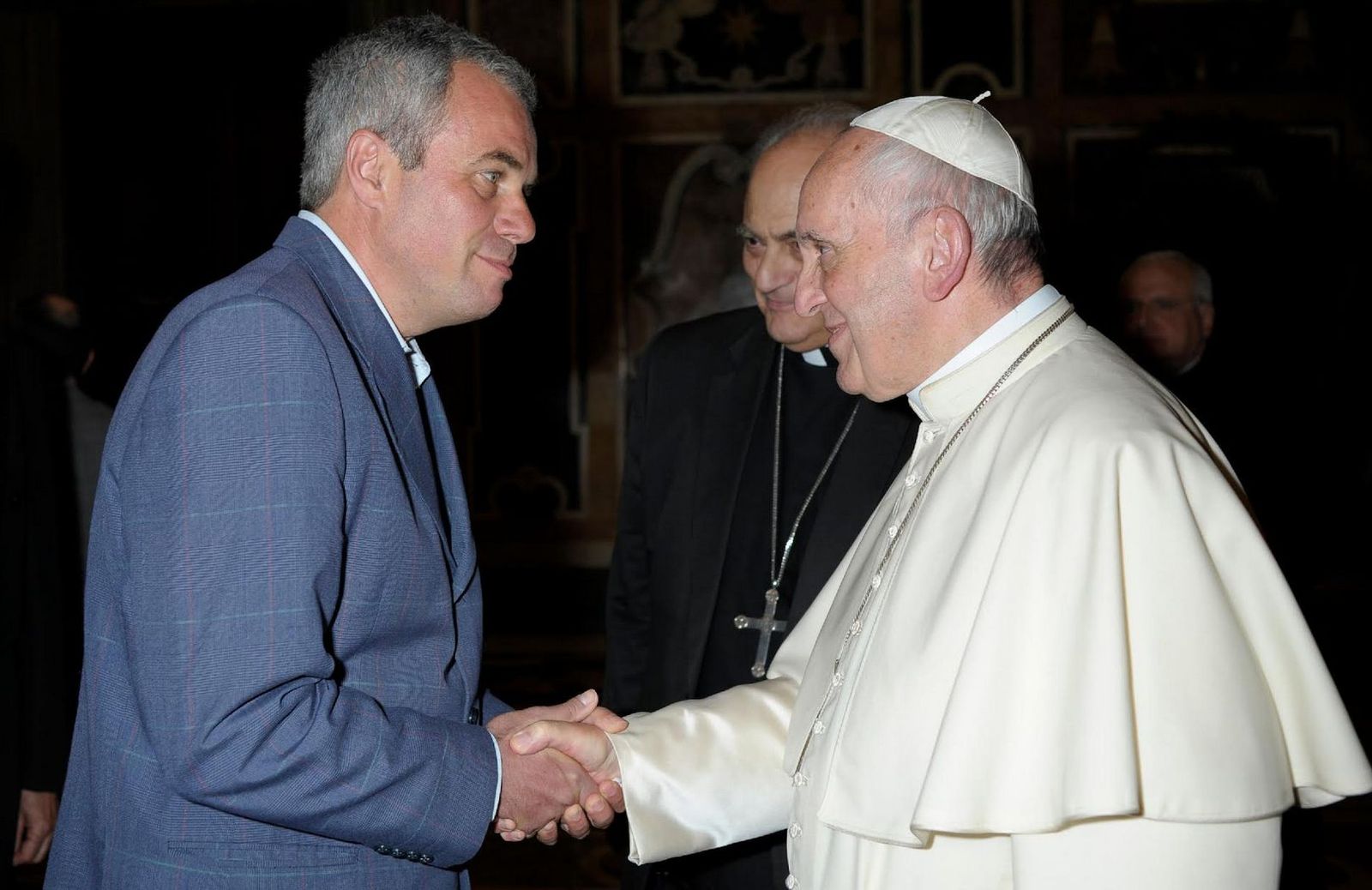 Papa Francisco y Cristiano Morsolin