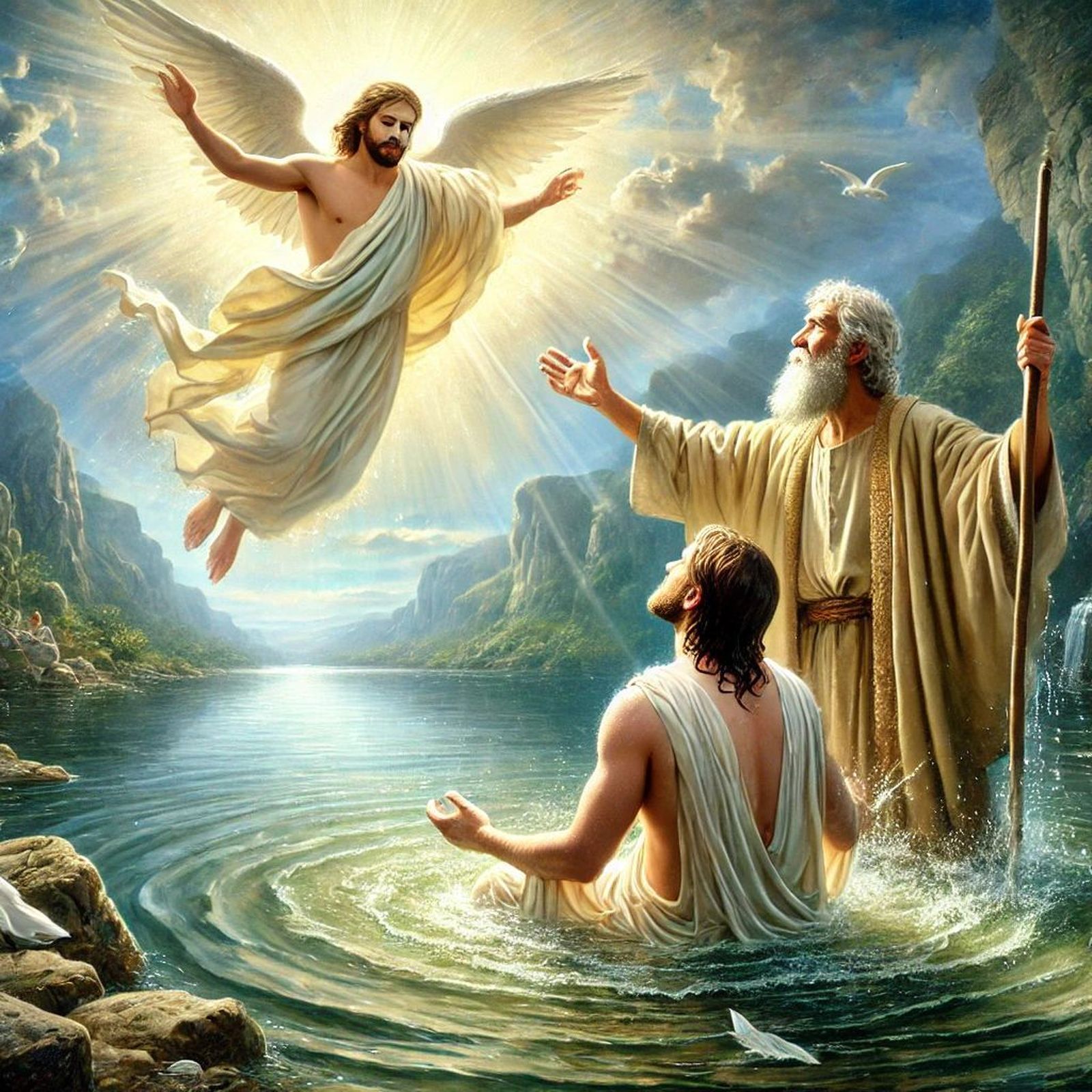 El Bautismo de Jesús según la IA