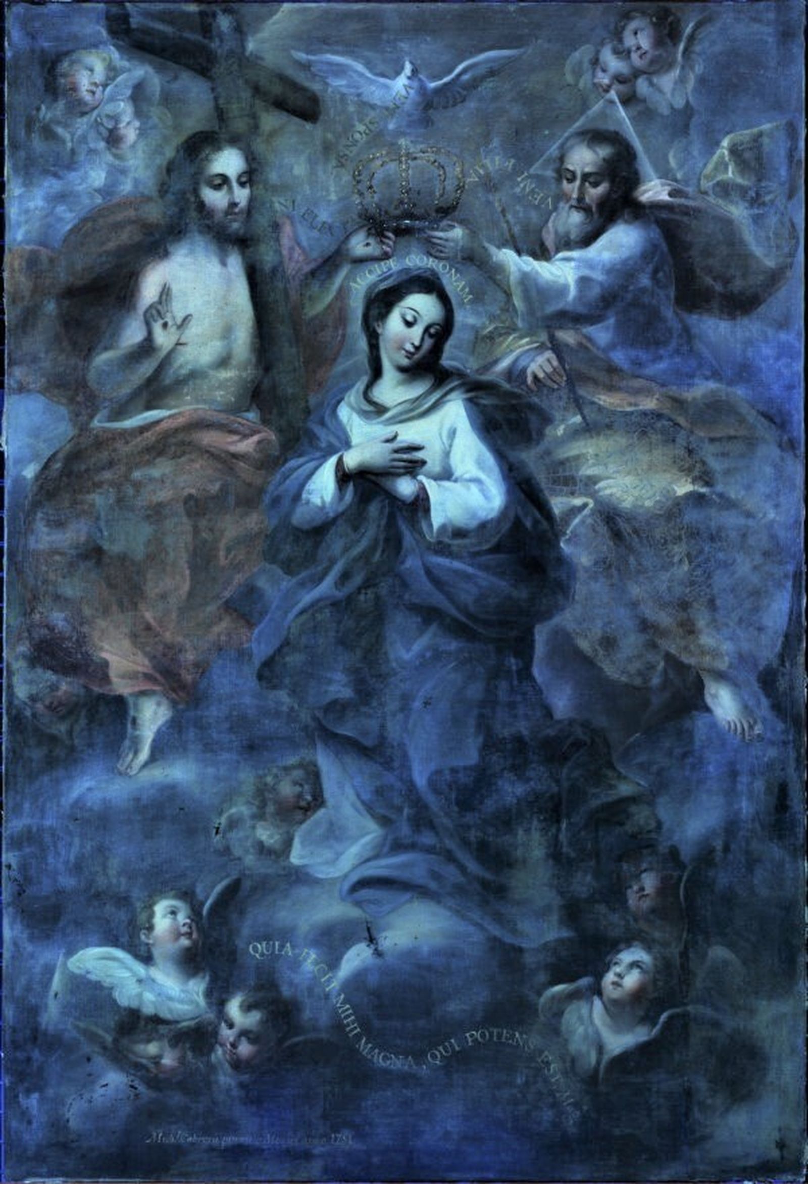 Coronación de la Virgen de MIguel Cabrera (s.XVIII). Miguel Cabrera.