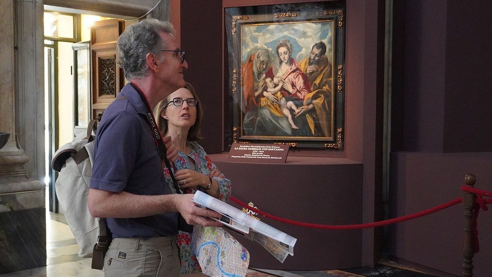 Primeros visitantes a la muestra de El Greco