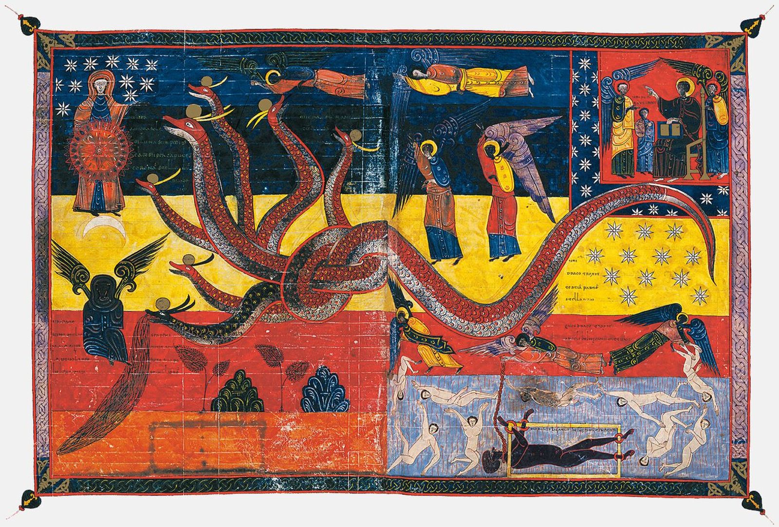 El Dragón contra la mujer vestida de sol. Beato de Liébana