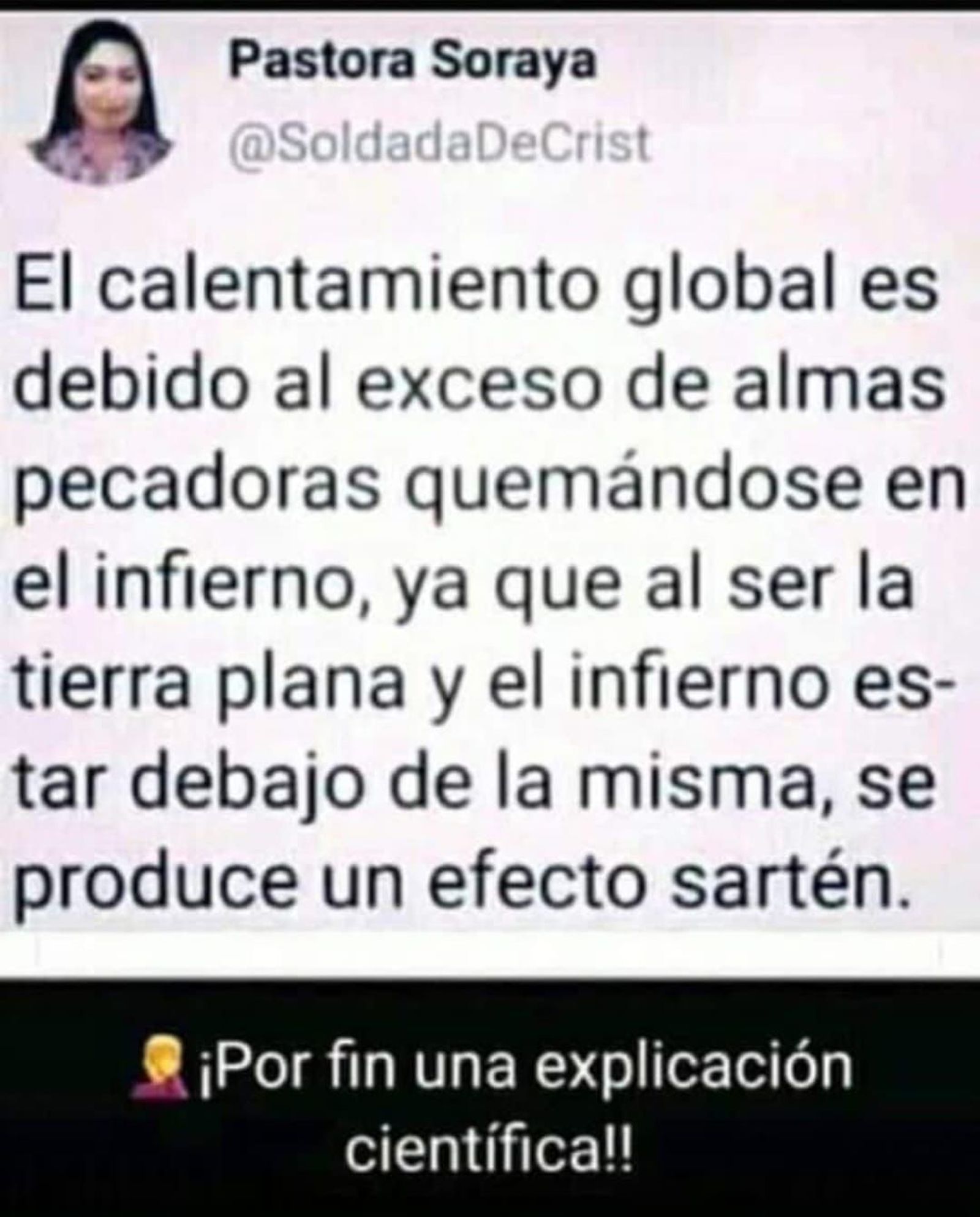 Una explicación "científica"