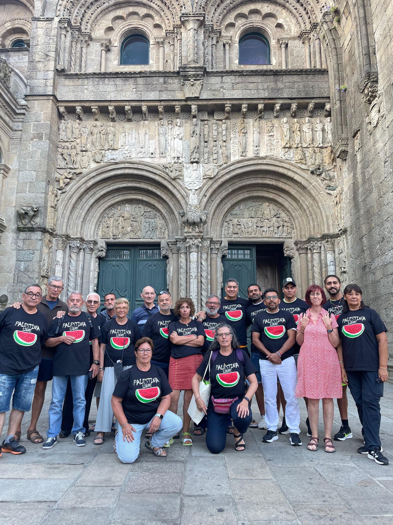 El grupo, en Santiago