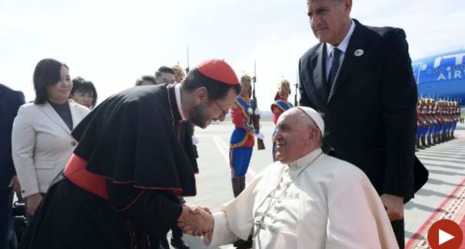 Recibimiento del cardenal Marengo