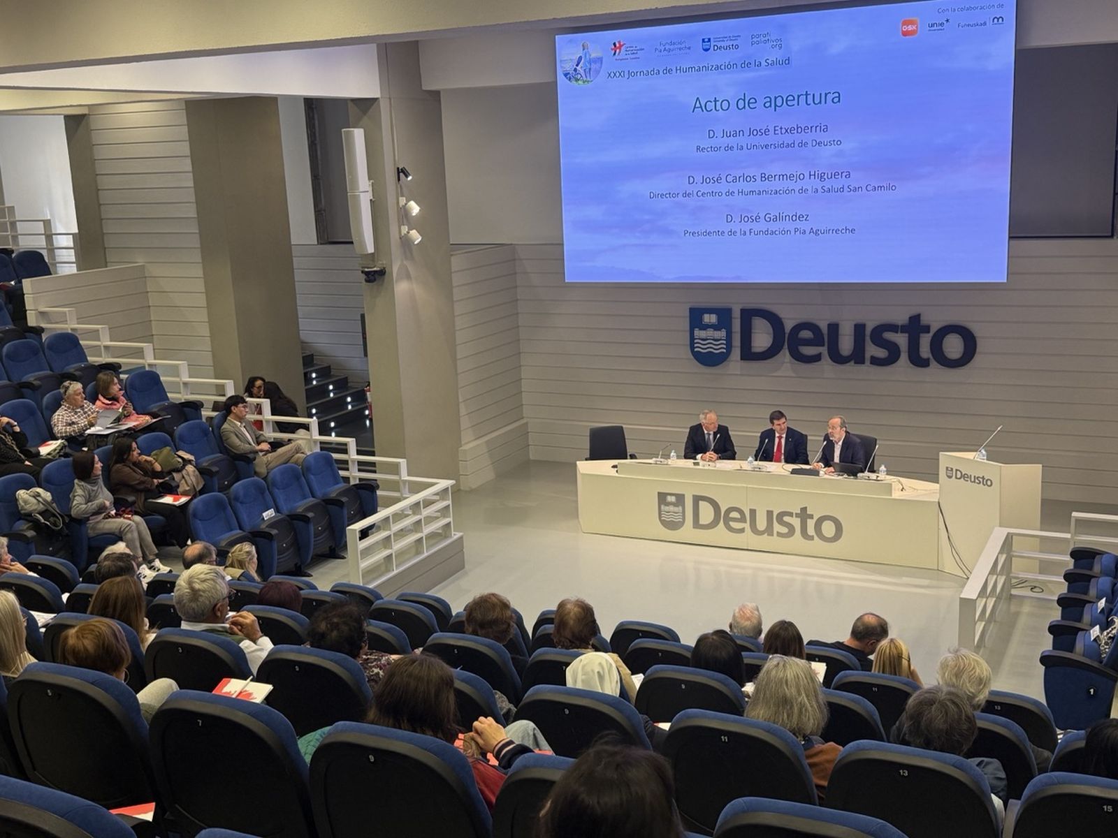 Autoridades Deusto. Acto de apertura de la jornada
