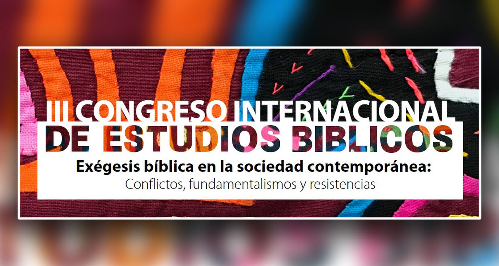 III Congreso Internacional de Estudios Bíblicos