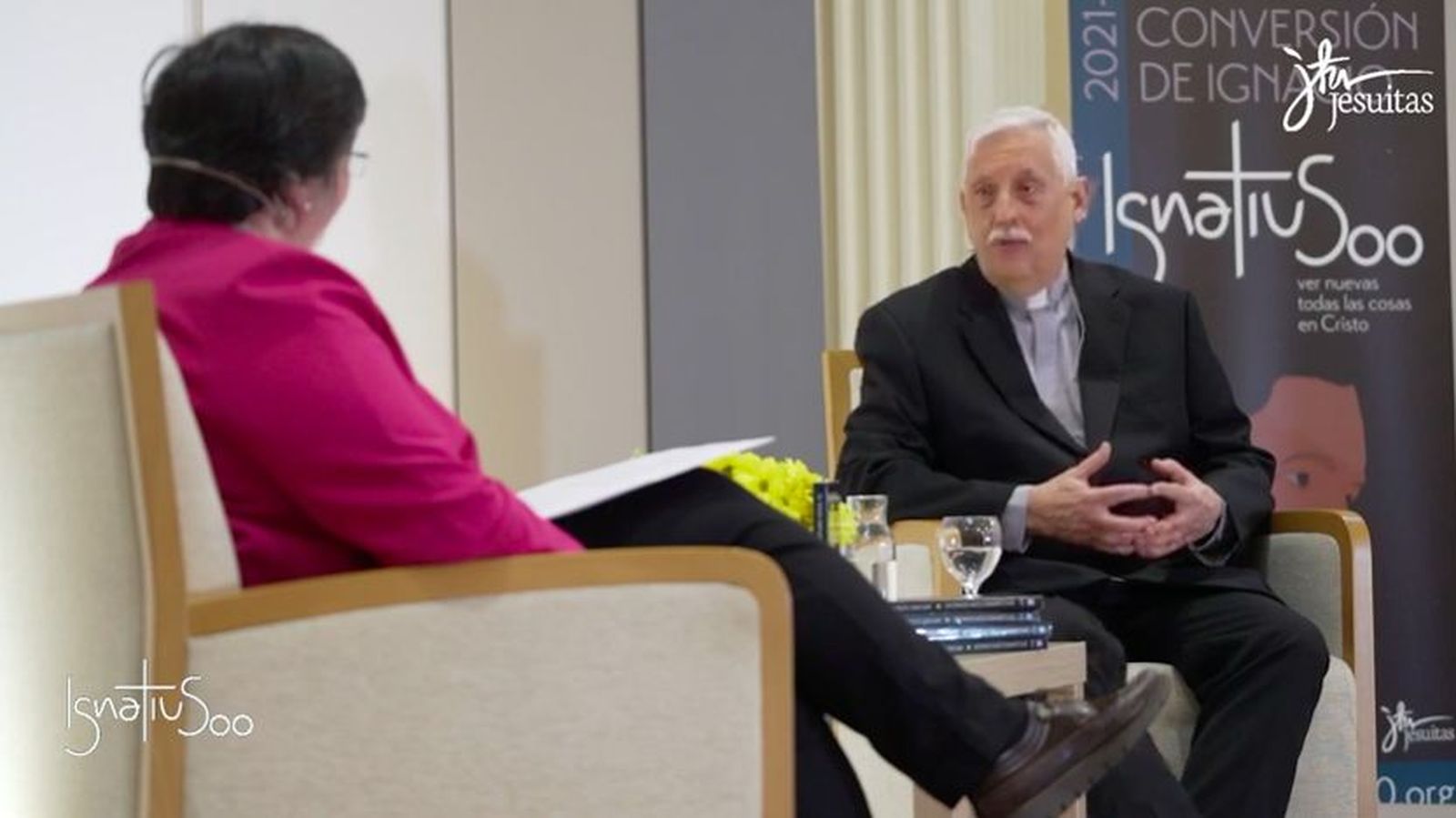 Arturo Sosa, junto a Silvia Rozas