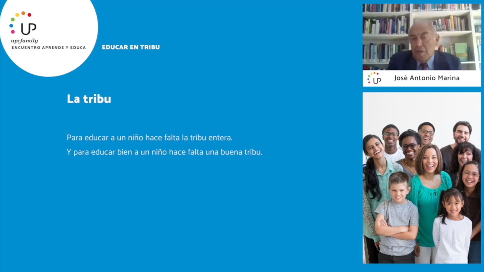 Un momento de la charla de José Antonio Marina en el evento online