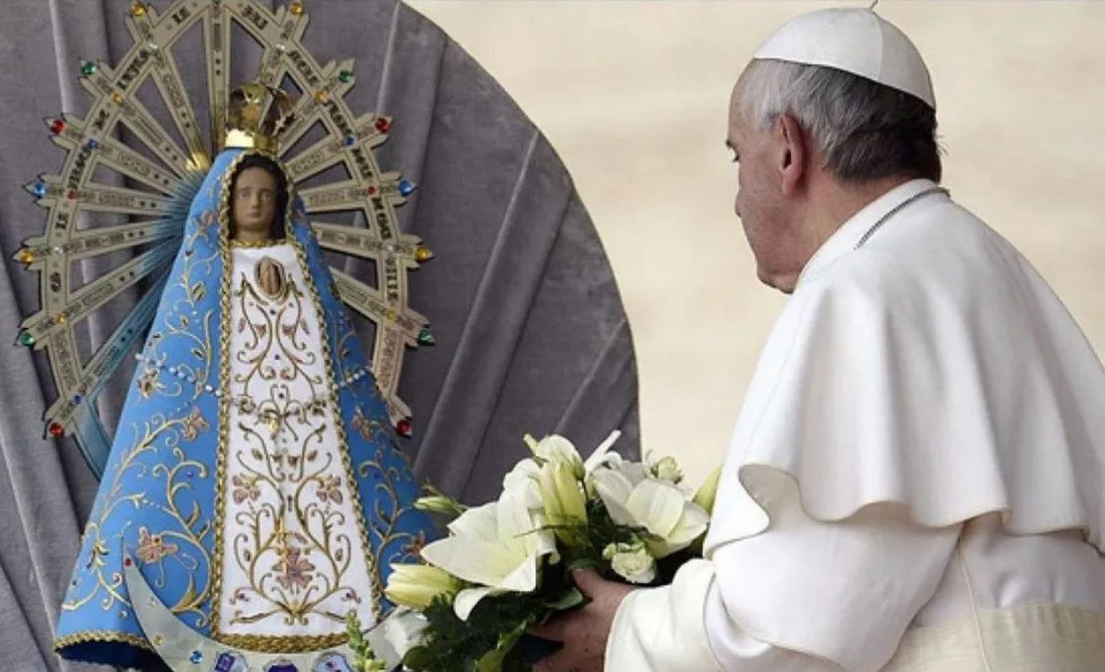 Francisco y la Virgen de Luján