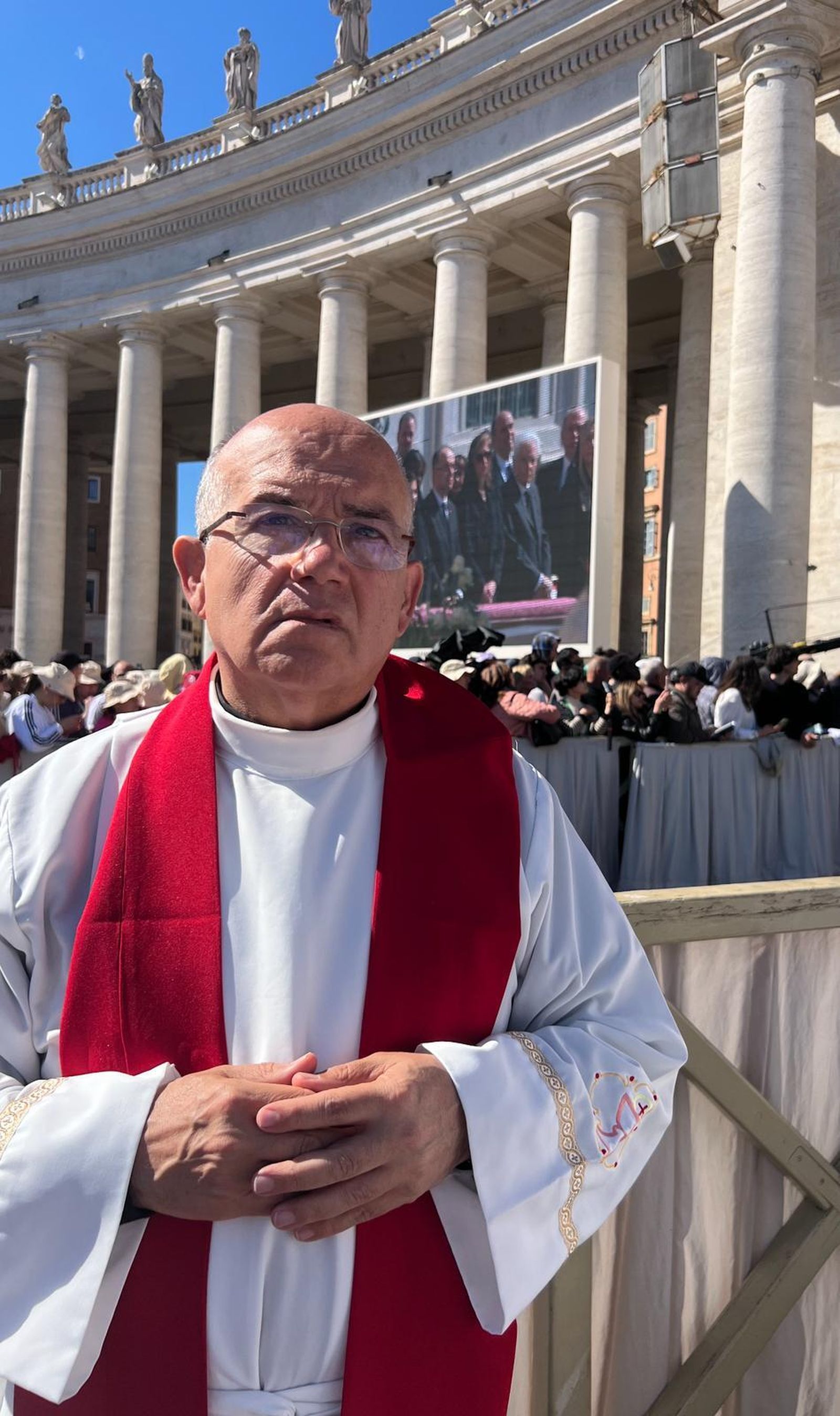 José LuisSánchez, en la misa