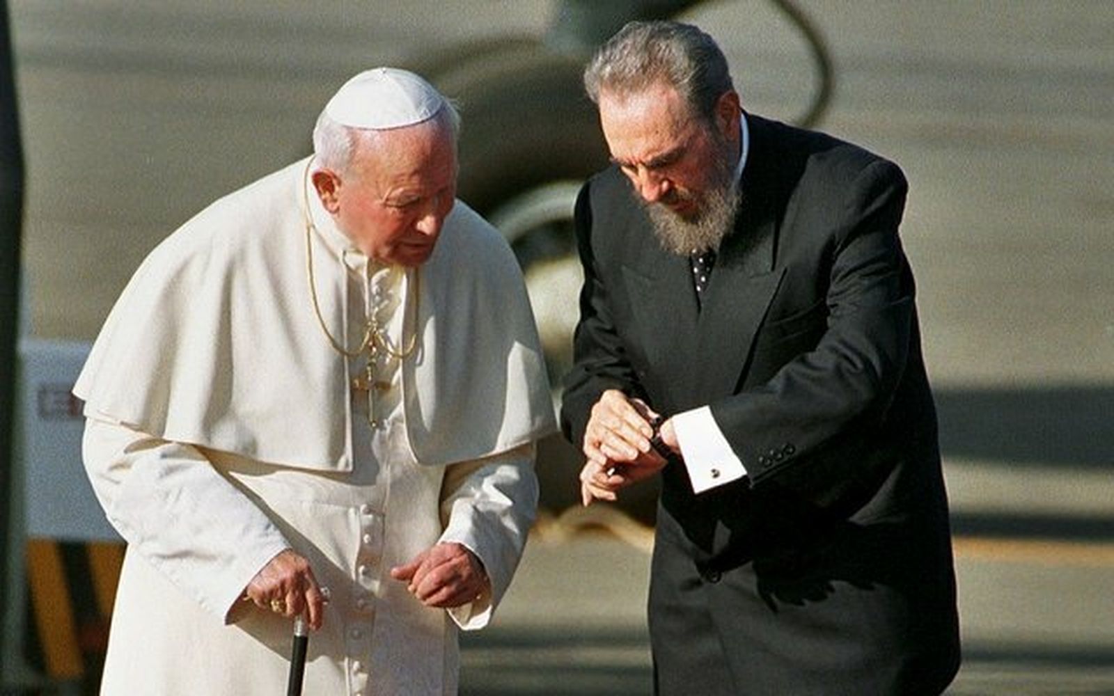 Juan Pablo II con Fidel Castro