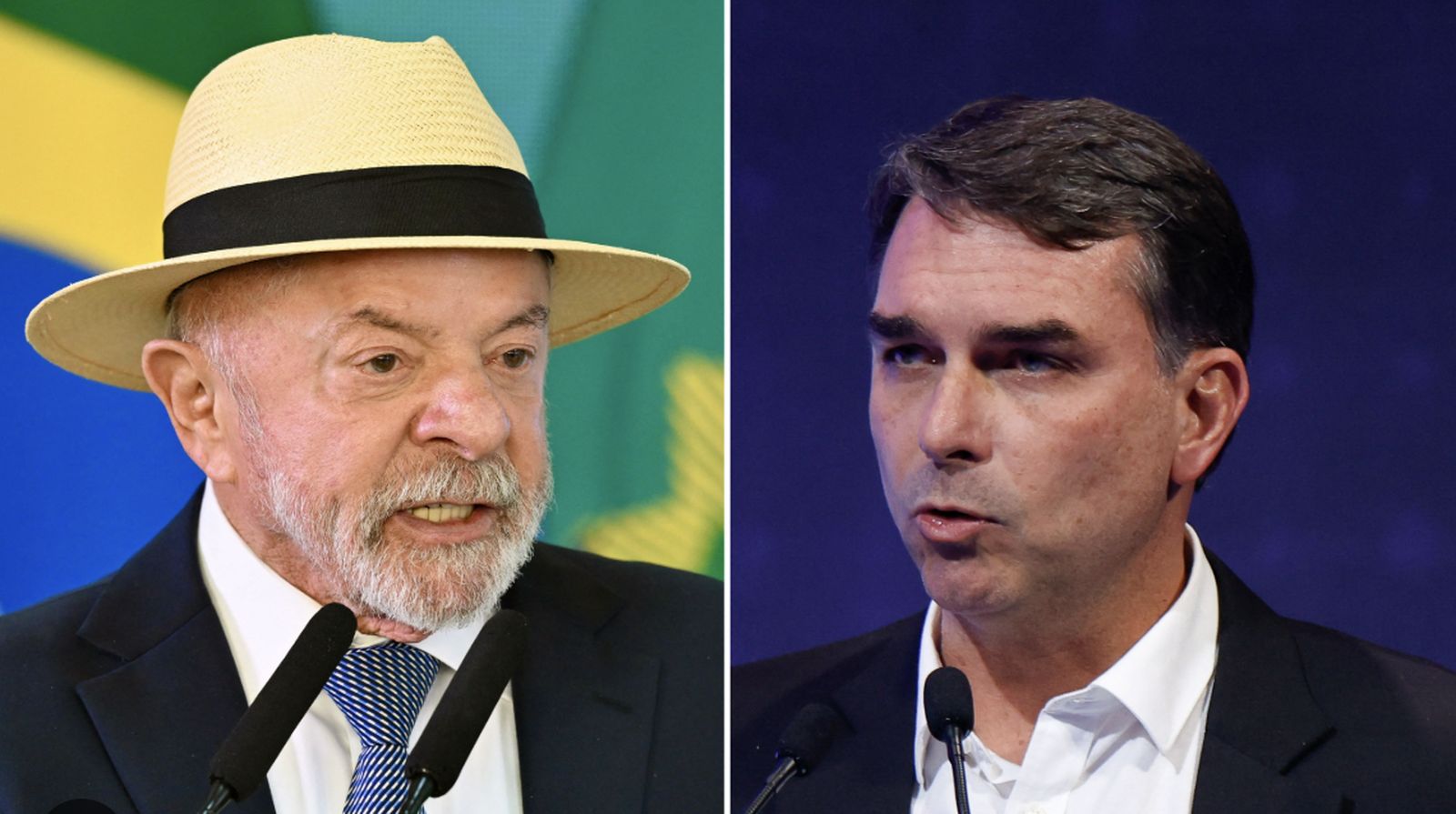 Lula Da Silva y Flavio Bolsonaro