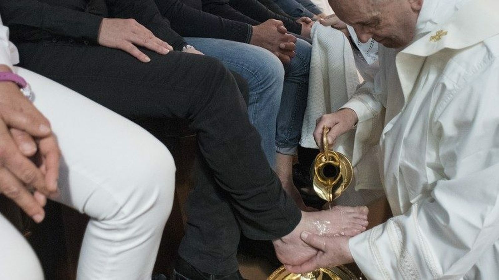 El Papa, este jueves santo