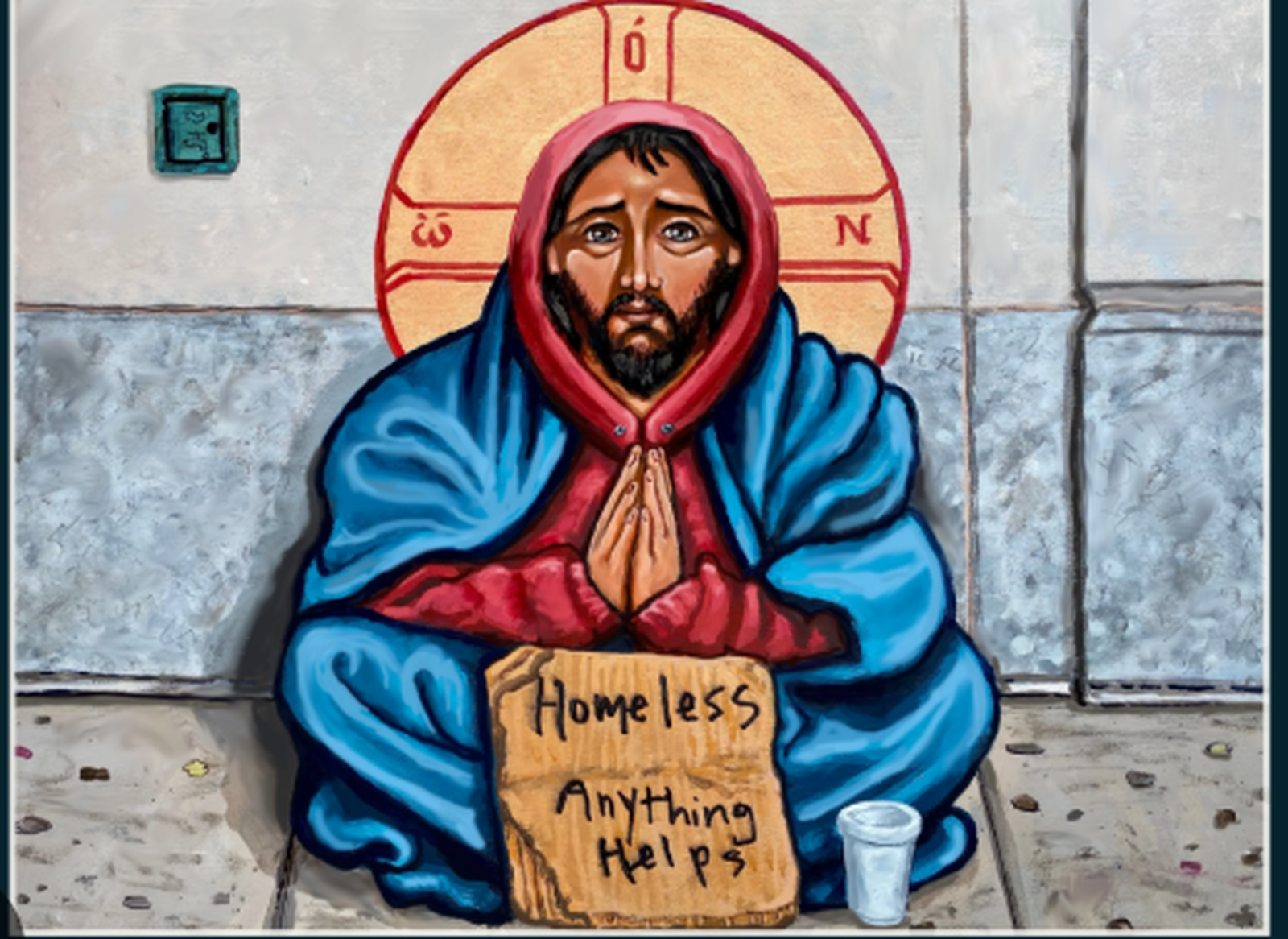 Jesús pidiendo limosna