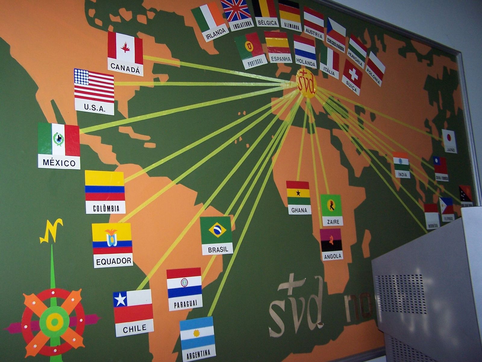 Mapa del SVD en el mundo