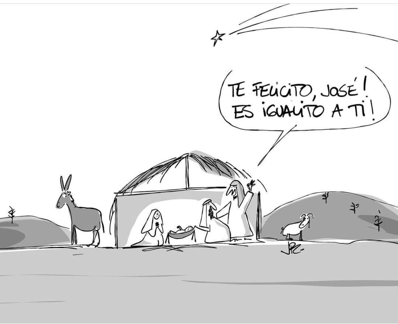 Igualito que su padre...