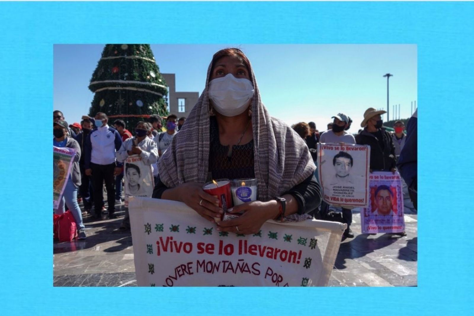 Celebran Misa en Basílica por los 43 normalistas de Ayotzinapa. Foto: EFE