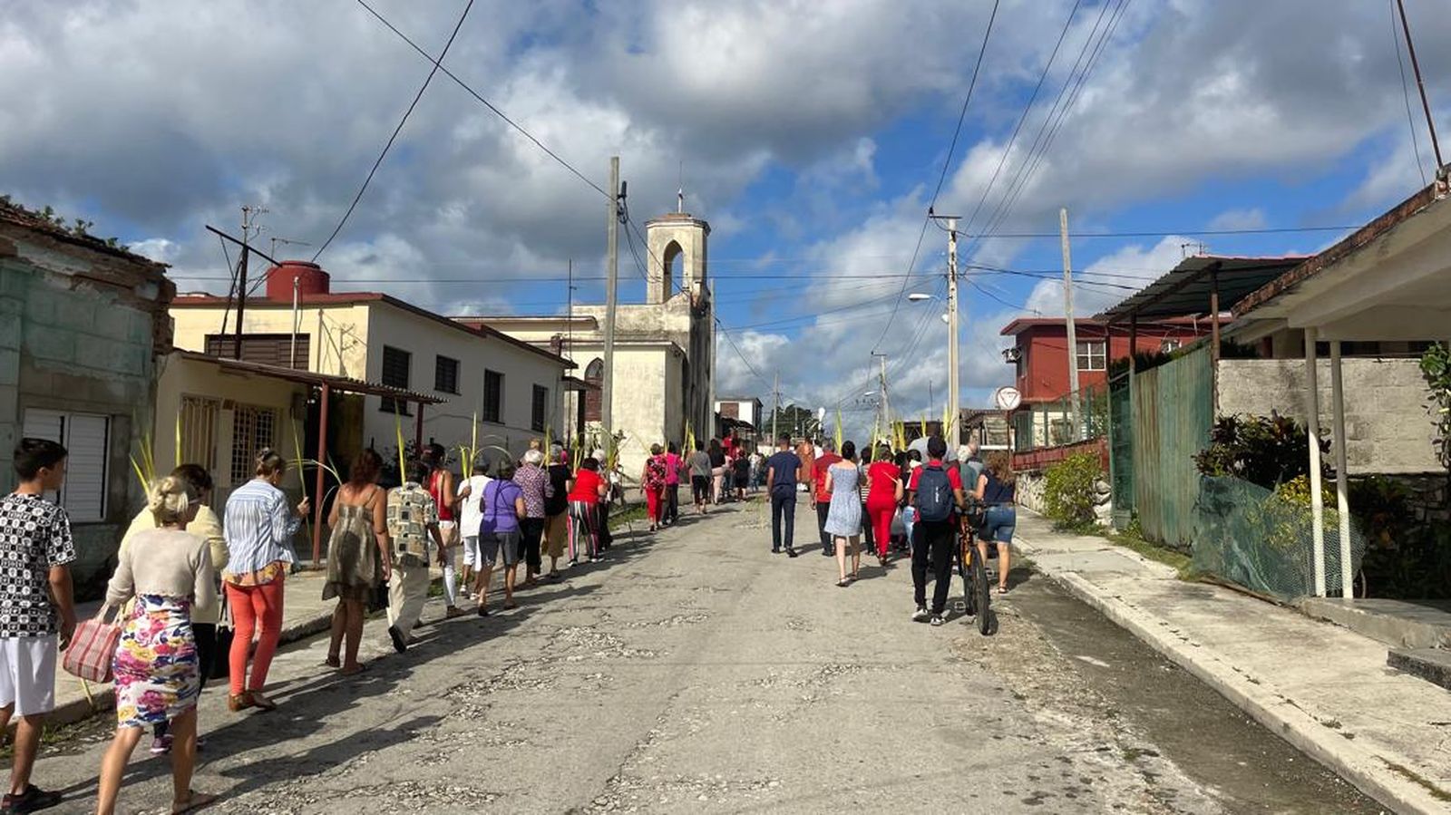 procesión de ramos en La Habana