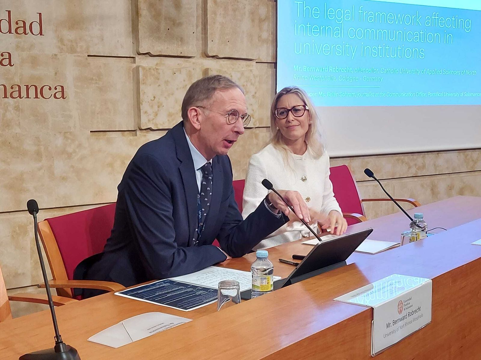 Bernward Robrecht, en la UPSA