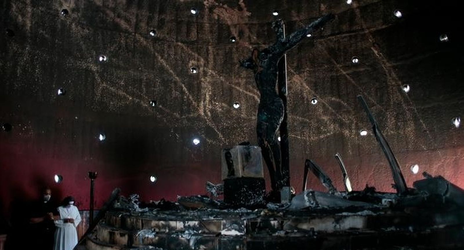 El Cristo de la Catedral Metropolitana de Managua