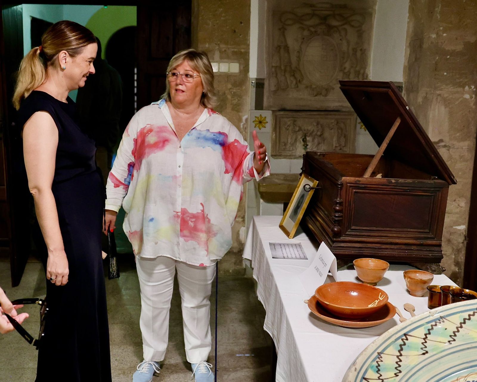 Marga Prohens, en el monasterio