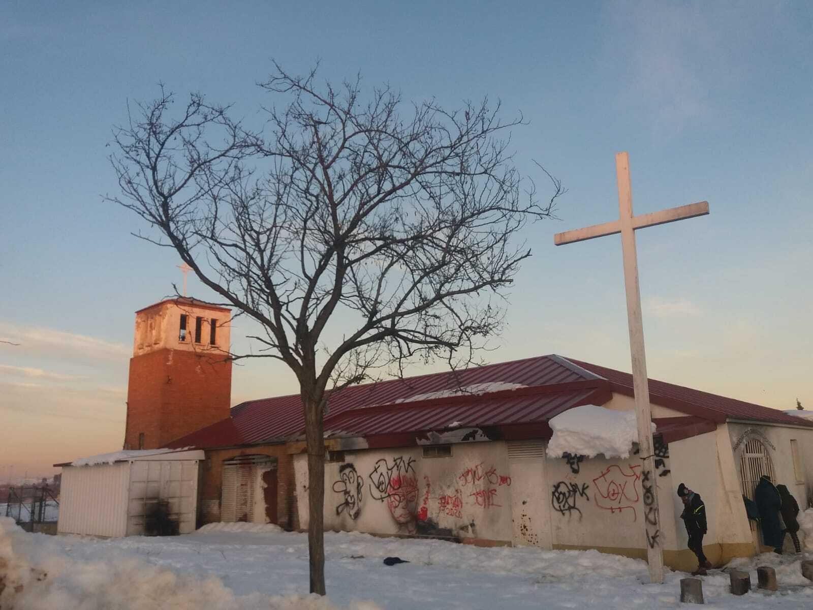 La parroquia de La Cañada, nevada