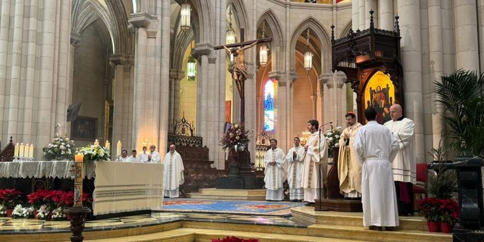Cobo, en la catedral de La Almudena