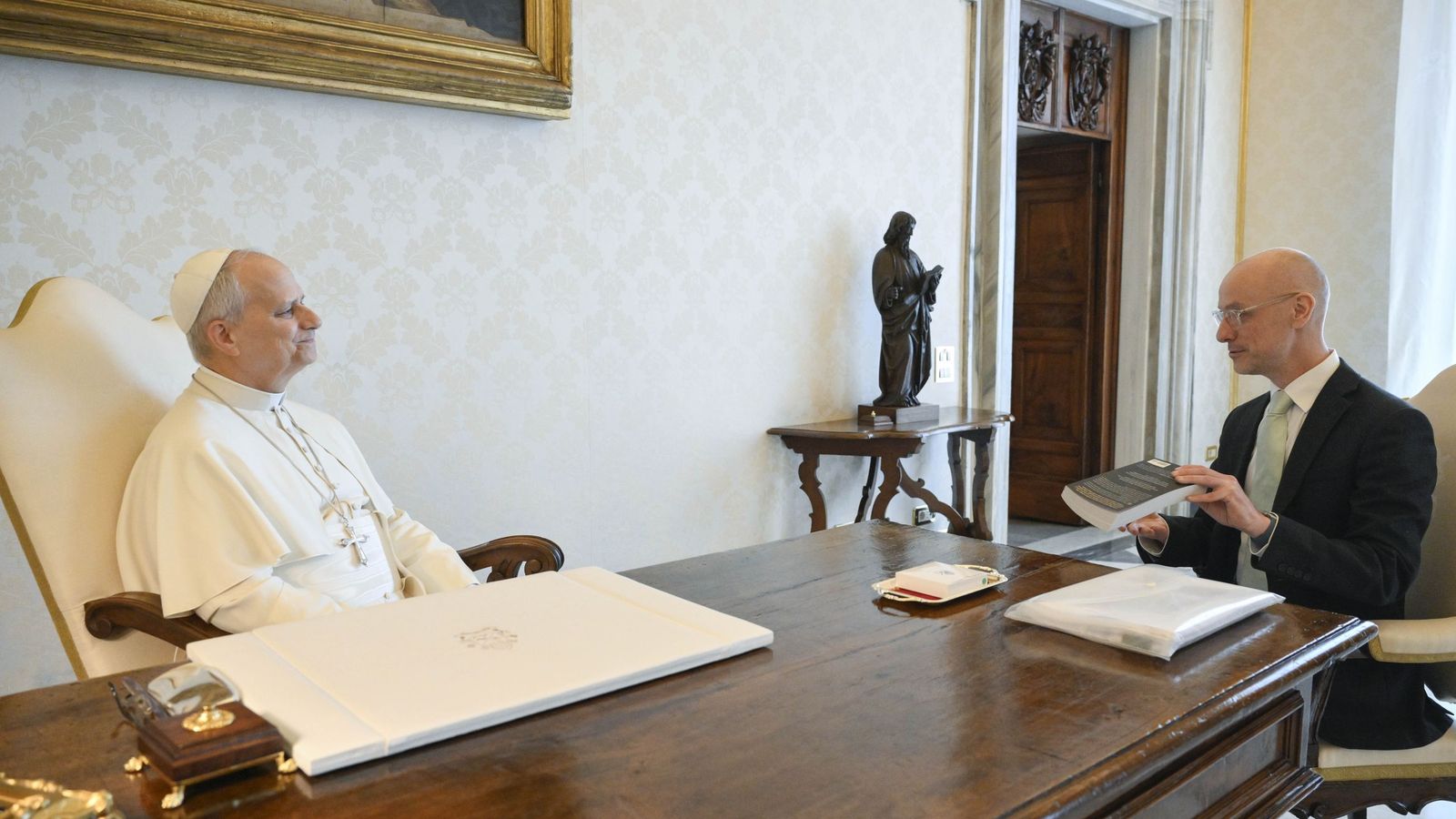 Gareth Gore, con el Papa