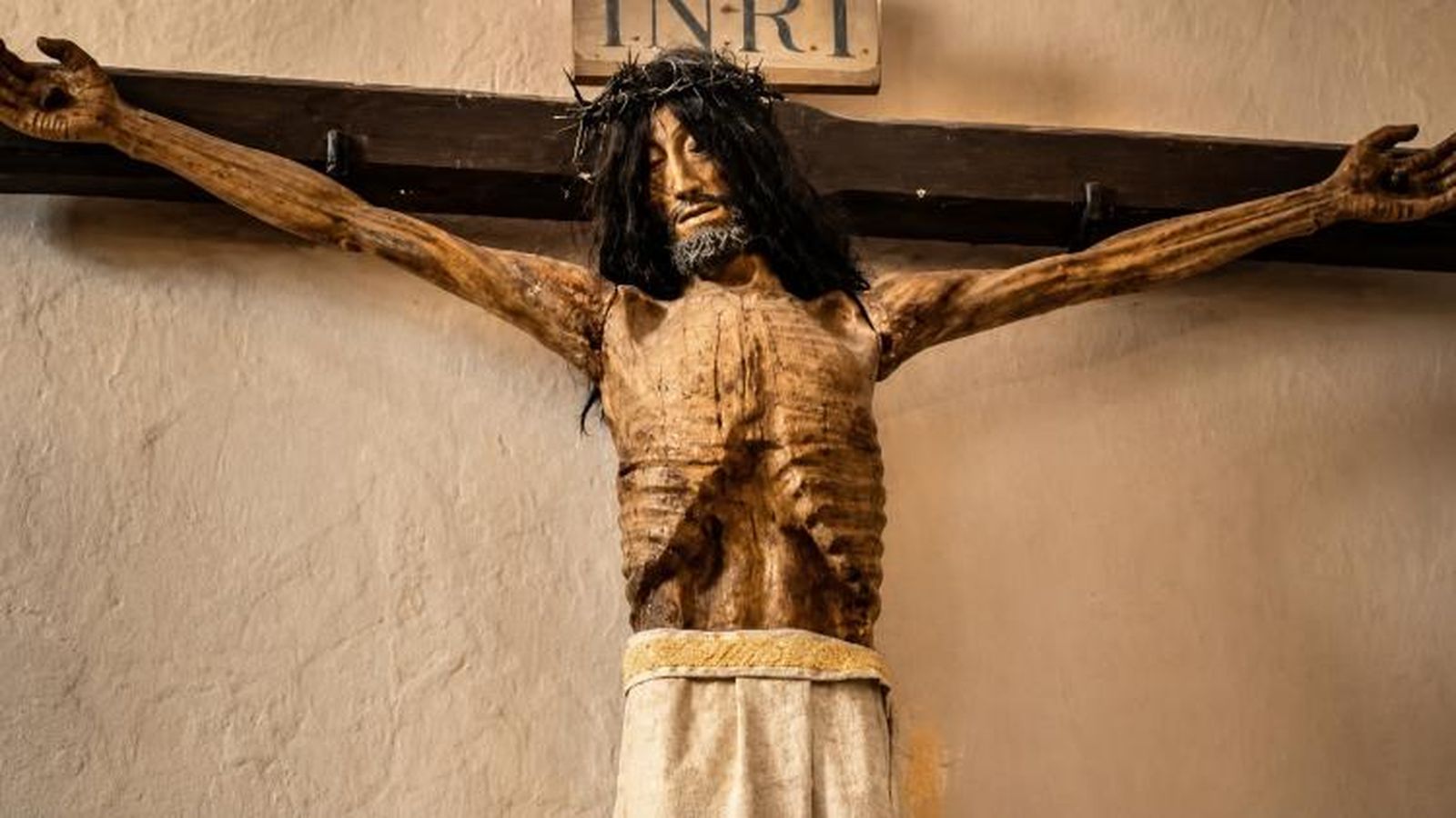 La imagen histórica del Jesús tallado por mandato de Brochero