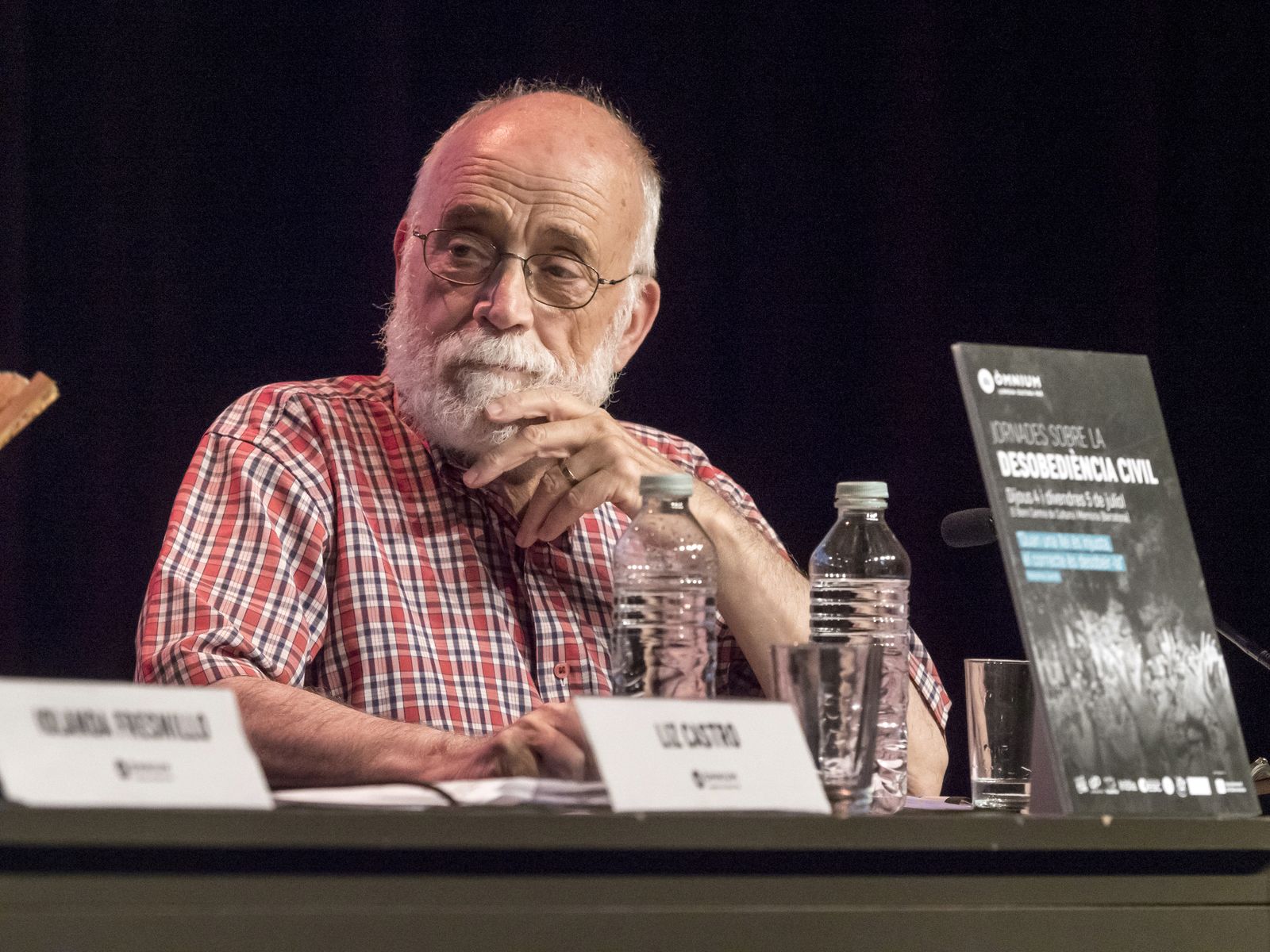 En las Jornadas sobre la desobediencia civil, celebradas en 2019.