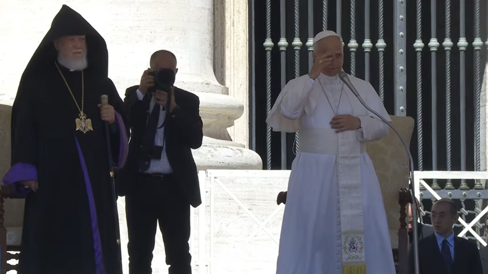 El Papa, con Aram I, Catolicós de la Iglesia Apostólica Armenia de Cilicia