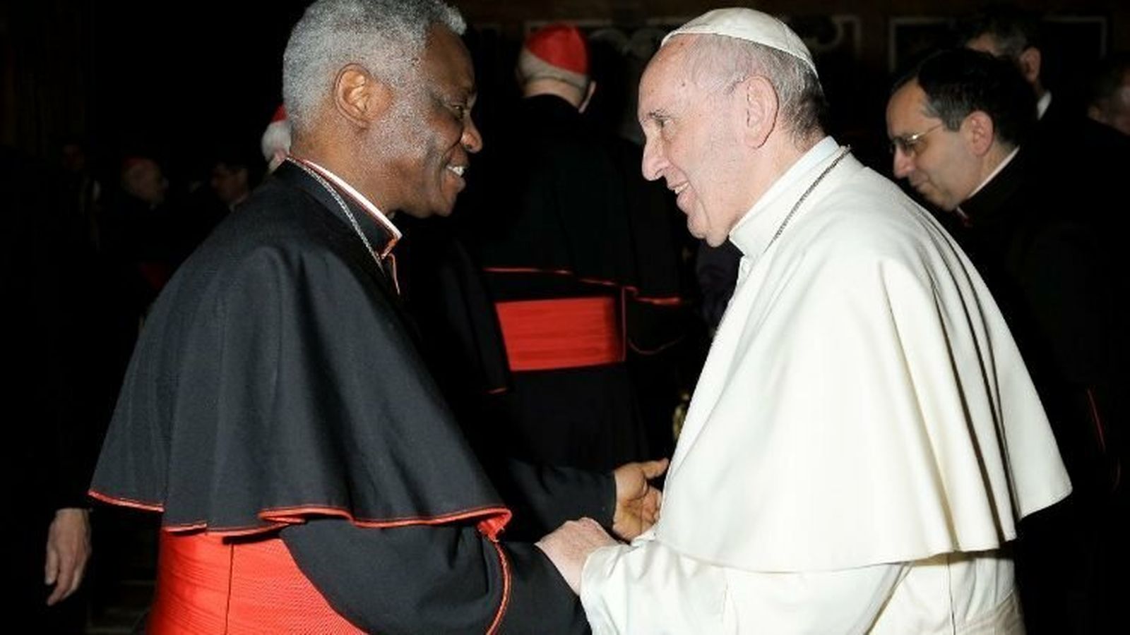 El cardenal Turkson, con el Papa Francisco
